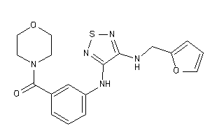 Image of [3-[[4-(2-furfurylamino)-1,2,5-thiadiazol-3-yl]amino]phenyl]-morpholino-methanone