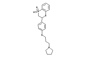 2-[4-(3-pyrrolidinopropoxy)phenyl]-2,3-dihydrobenzo[b][1,4]oxathiine 4,4-dioxide
