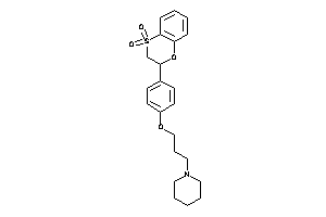 2-[4-(3-piperidinopropoxy)phenyl]-2,3-dihydrobenzo[b][1,4]oxathiine 4,4-dioxide
