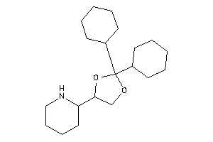 2-(2,2-dicyclohexyl-1,3-dioxolan-4-yl)piperidine