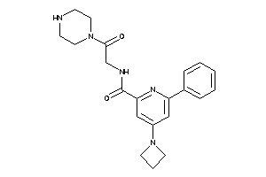 Image of 4-(azetidin-1-yl)-N-(2-keto-2-piperazino-ethyl)-6-phenyl-picolinamide
