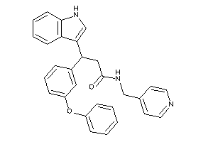 Image of 3-(1H-indol-3-yl)-3-(3-phenoxyphenyl)-N-(4-pyridylmethyl)propionamide