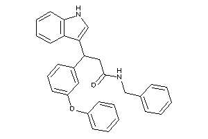 Image of N-benzyl-3-(1H-indol-3-yl)-3-(3-phenoxyphenyl)propionamide