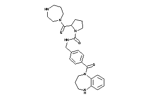2-(1,4-diazepane-1-carbothioyl)-N-[4-(1,2,3,4-tetrahydro-1,5-benzodiazepine-5-carbonyl)benzyl]pyrrolidine-1-carboxamide