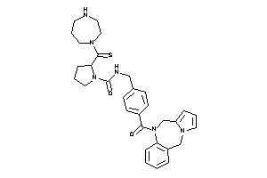 Image of 2-(1,4-diazepane-1-carbothioyl)-N-[4-(6,11-dihydropyrrolo[2,1-c][1,4]benzodiazepine-5-carbonyl)benzyl]pyrrolidine-1-carboxamide