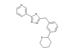 2-(3-pyridyl)-5-(3-tetrahydropyran-2-ylbenzyl)-1,3,4-thiadiazole