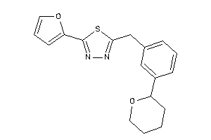 2-(2-furyl)-5-(3-tetrahydropyran-2-ylbenzyl)-1,3,4-thiadiazole