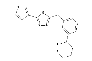 2-(3-furyl)-5-(3-tetrahydropyran-2-ylbenzyl)-1,3,4-thiadiazole