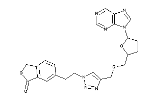 6-[2-[4-[(5-purin-9-yltetrahydrofuran-2-yl)methoxymethyl]triazol-1-yl]ethyl]phthalide