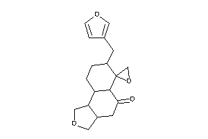 Image of 7-(3-furfuryl)spiro[1,3,3a,4,5a,7,8,9,9a,9b-decahydrobenzo[e]isobenzofuran-6,2'-oxirane]-5-one