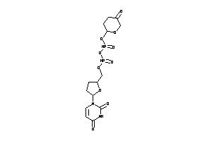Image of 1-[5-[(5-ketotetrahydropyran-2-yl)oxyphosphonoyloxyphosphonoyloxymethyl]tetrahydrofuran-2-yl]pyrimidine-2,4-quinone
