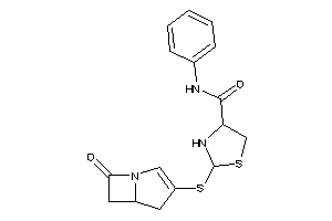 2-[(7-keto-1-azabicyclo[3.2.0]hept-2-en-3-yl)thio]-N-phenyl-thiazolidine-4-carboxamide