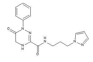 Image of 6-keto-1-phenyl-N-(3-pyrazol-1-ylpropyl)-4,5-dihydro-1,2,4-triazine-3-carboxamide