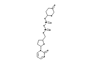 Image of 1-[5-[(5-ketotetrahydropyran-2-yl)oxyphosphonoyloxyphosphonoyloxymethyl]tetrahydrofuran-2-yl]pyrimidin-2-one
