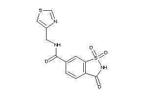 1,1,3-triketo-N-(thiazol-4-ylmethyl)-1,2-benzothiazole-6-carboxamide