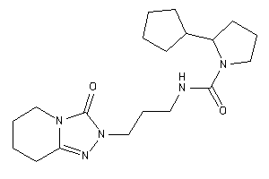 2-cyclopentyl-N-[3-(3-keto-5,6,7,8-tetrahydro-[1,2,4]triazolo[4,3-a]pyridin-2-yl)propyl]pyrrolidine-1-carboxamide
