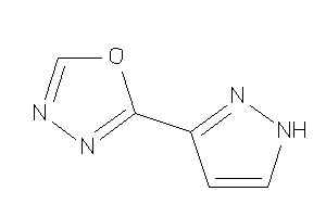 2-(1H-pyrazol-3-yl)-1,3,4-oxadiazole