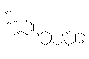 2-phenyl-5-[4-(thieno[3,2-d]pyrimidin-2-ylmethyl)piperazino]pyridazin-3-one