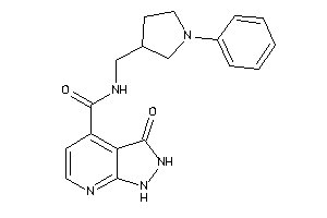3-keto-N-[(1-phenylpyrrolidin-3-yl)methyl]-1,2-dihydropyrazolo[3,4-b]pyridine-4-carboxamide