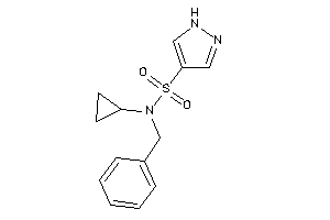 N-benzyl-N-cyclopropyl-1H-pyrazole-4-sulfonamide