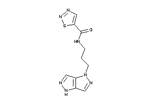 Image of N-[3-(4H-pyrazolo[4,3-c]pyrazol-1-yl)propyl]thiadiazole-5-carboxamide