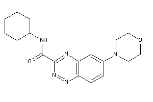 Image of N-cyclohexyl-6-morpholino-1,2,4-benzotriazine-3-carboxamide