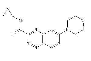 N-cyclopropyl-6-morpholino-1,2,4-benzotriazine-3-carboxamide