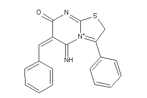 6-benzal-5-imino-3-phenyl-2H-thiazolo[3,2-a]pyrimidin-4-ium-7-one