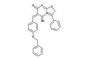 6-(4-benzoxybenzylidene)-5-imino-3-phenyl-2H-thiazolo[3,2-a]pyrimidin-4-ium-7-one
