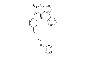 5-imino-6-[4-(3-phenoxypropoxy)benzylidene]-3-phenyl-2H-thiazolo[3,2-a]pyrimidin-4-ium-7-one