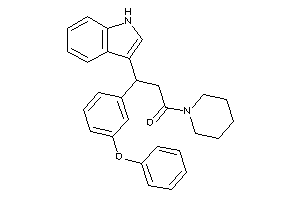 3-(1H-indol-3-yl)-3-(3-phenoxyphenyl)-1-piperidino-propan-1-one