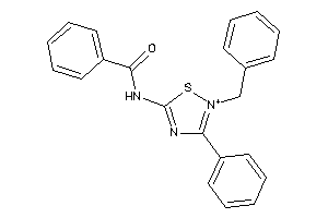 N-(2-benzyl-3-phenyl-1,2,4-thiadiazol-2-ium-5-yl)benzamide