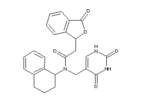 Image of N-[(2,4-diketo-1H-pyrimidin-5-yl)methyl]-2-phthalidyl-N-tetralin-1-yl-acetamide