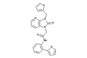 N-[2-(2-furyl)phenyl]-2-[2-keto-3-(2-thenyl)imidazo[4,5-b]pyridin-1-yl]acetamide