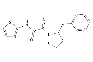 2-(2-benzylpyrrolidino)-2-keto-N-thiazol-2-yl-acetamide