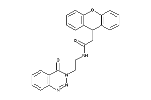 Image of N-[2-(4-keto-1,2,3-benzotriazin-3-yl)ethyl]-2-(9H-xanthen-9-yl)acetamide