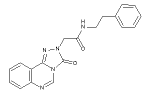 2-(3-keto-[1,2,4]triazolo[4,3-c]quinazolin-2-yl)-N-phenethyl-acetamide
