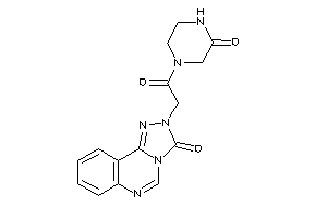 2-[2-keto-2-(3-ketopiperazino)ethyl]-[1,2,4]triazolo[4,3-c]quinazolin-3-one