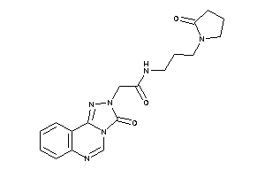 Image of N-[3-(2-ketopyrrolidino)propyl]-2-(3-keto-[1,2,4]triazolo[4,3-c]quinazolin-2-yl)acetamide