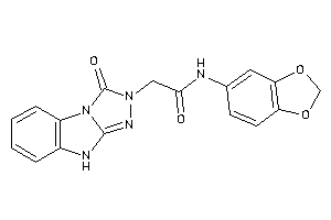 N-(1,3-benzodioxol-5-yl)-2-(1-keto-4H-[1,2,4]triazolo[4,3-a]benzimidazol-2-yl)acetamide