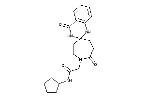 Image of N-cyclopentyl-2-(2',4-diketospiro[1,3-dihydroquinazoline-2,5'-azepane]-1'-yl)acetamide