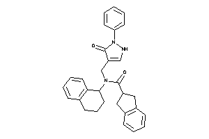 N-[(5-keto-1-phenyl-3-pyrazolin-4-yl)methyl]-N-tetralin-1-yl-indane-2-carboxamide