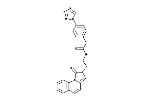 N-[2-(1-keto-[1,2,4]triazolo[4,3-a]quinolin-2-yl)ethyl]-2-[4-(tetrazol-1-yl)phenyl]acetamide