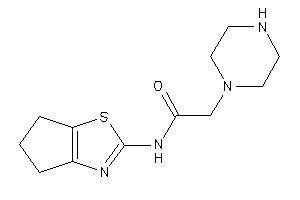 Image of N-(5,6-dihydro-4H-cyclopenta[d]thiazol-2-yl)-2-piperazino-acetamide