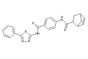 Image of N-[4-[(5-phenyl-1,3,4-thiadiazol-2-yl)carbamoyl]phenyl]bicyclo[2.2.1]hept-2-ene-5-carboxamide
