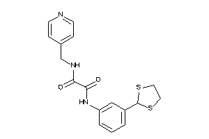 Image of N'-[3-(1,3-dithiolan-2-yl)phenyl]-N-(4-pyridylmethyl)oxamide