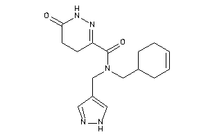 N-(cyclohex-3-en-1-ylmethyl)-6-keto-N-(1H-pyrazol-4-ylmethyl)-4,5-dihydro-1H-pyridazine-3-carboxamide