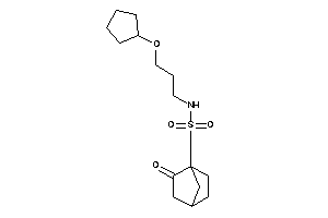 N-[3-(cyclopentoxy)propyl]-1-(2-ketonorbornan-1-yl)methanesulfonamide