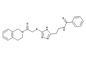 Image of N-[2-[5-[[2-(3,4-dihydro-1H-isoquinolin-2-yl)-2-keto-ethyl]thio]-4H-1,2,4-triazol-3-yl]ethyl]benzamide