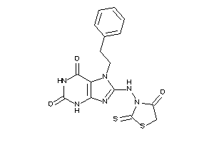 Image of 8-[(4-keto-2-thioxo-thiazolidin-3-yl)amino]-7-phenethyl-xanthine